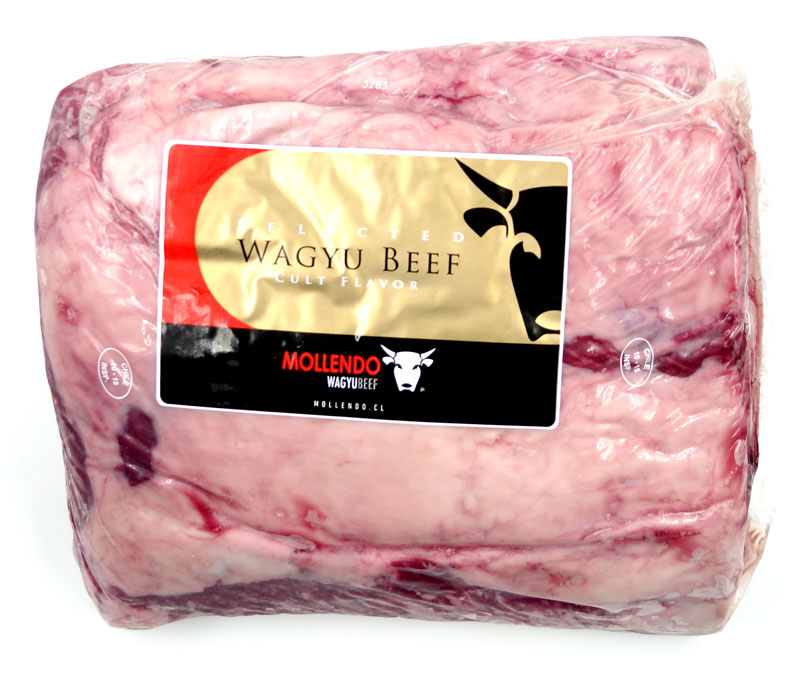 Wagyu Entrecote Centercut from Wagyu, Chile, BMS 6-7, Beef, Meat / Agricola Mollendo SA - about 3.5 KG / 1 piece - vacuum