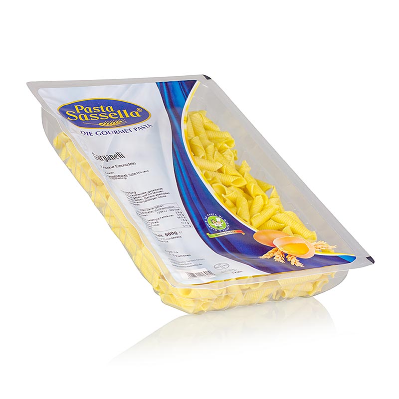 Frische Garganelli, gerollte Pasta, Sassella - 500 g - Beutel