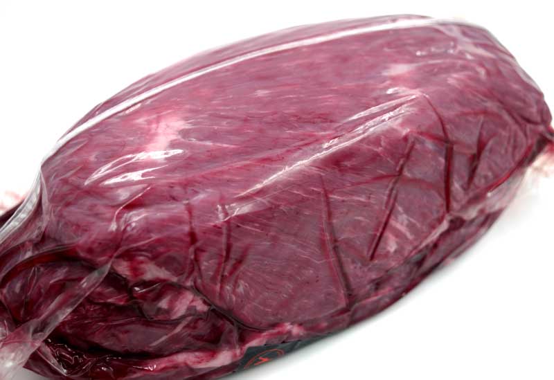Flank steak from the heifer, 4 pieces in bag, beef, meat, Valle de Leon from Spain - about 2.4 kg - vacuum