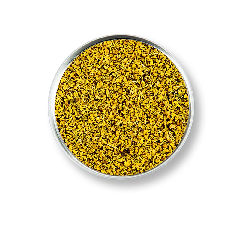 Spice garden fennel blossoms and pollen for seasoning and refining, USA - 20 g - can