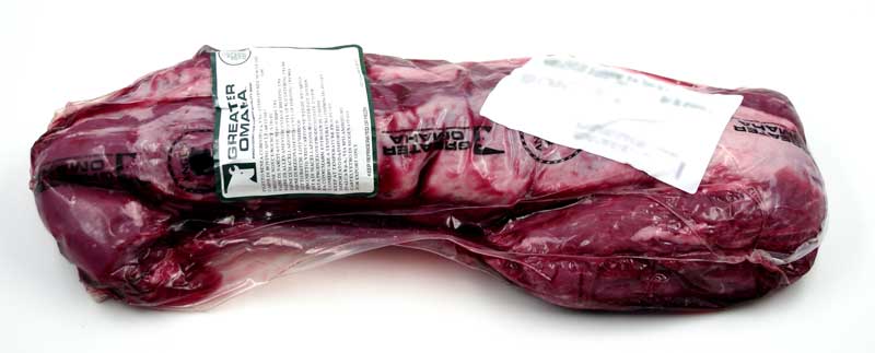 US Prime Beef Beef Fillet zonder ketting, rundvlees, vlees, grotere Omaha Packers uit Nebraska - ongeveer 2,4 kg - vacuüm