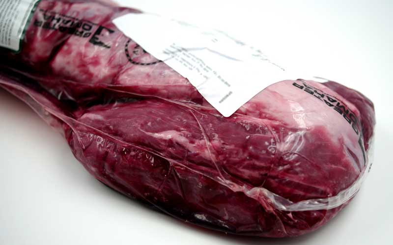 Filet de boeuf US Prime sans chaîne, viande de boeuf, viande, plus gros emballeurs d`Omaha du Nebraska - environ 2,4 kg - vide