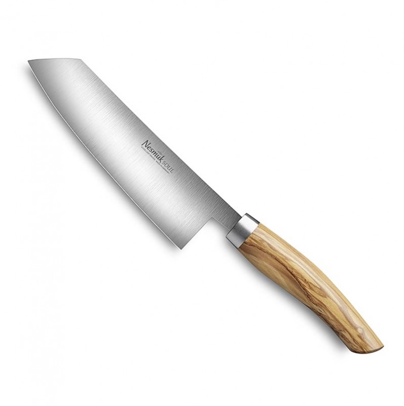 Couteau de chef Nesmuk Soul, 140mm, manche en bois d`olivier - 1 pc - boîte