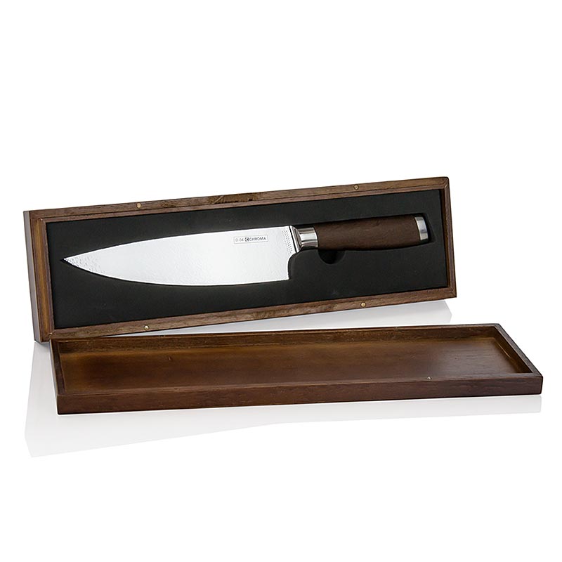 Chroma Dorimu D-04, couteau de chef, 20 cm, damassé - 1 pièce - boîte