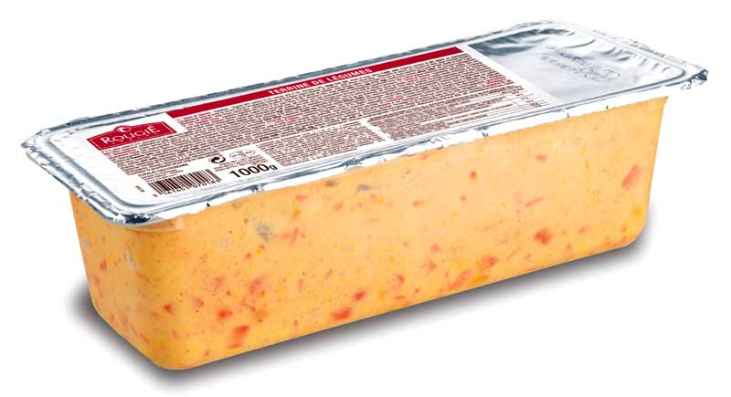 Gemüse Terrine, küchenfertig zum Aufschneiden, Rougie - 1 kg - Schale