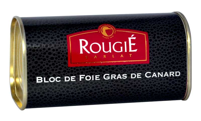 Duck liver block, with armagnac, foie gras, rougie - 210 g - can