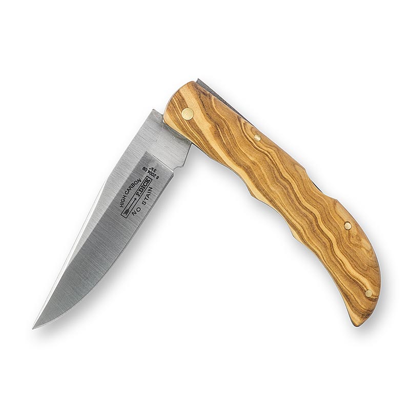 Couteau de poche, manche en bois d`olivier, DICK - 1 pc - pack