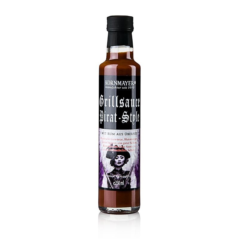Kornmayer - Pirate - Sauce barbecue style au rhum - 250 ml - bouteille