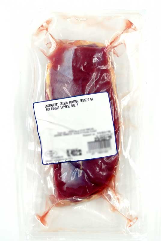 Barbarie duck breast, 2 pieces, poultry from France - about 400 gr - vacuum