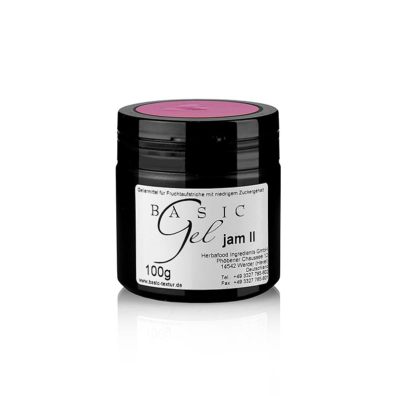 Basic Gel - for jam 2, Pink, vegan, Herbacuisine - 100 g - Pe-dose