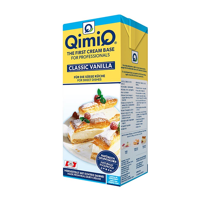 QimiQ Classic Vanille, pour cuisine sucree, 15% de matiere grasse - 1 kg - Tetra