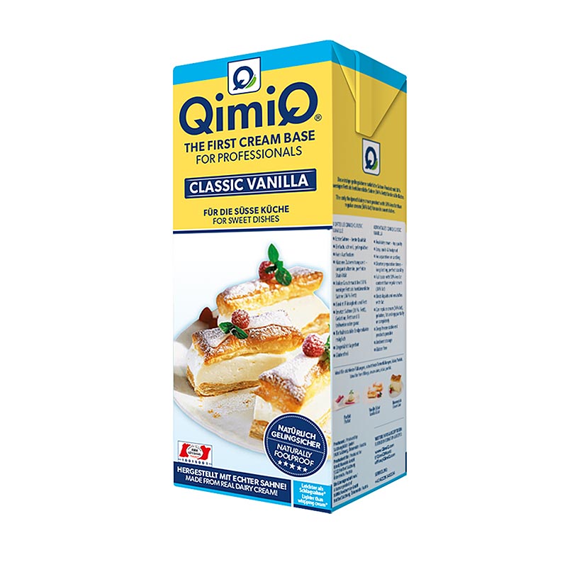 QimiQ Classic Vanilla, til soedt koekken, 15% fedt - 1 kg - Tetra