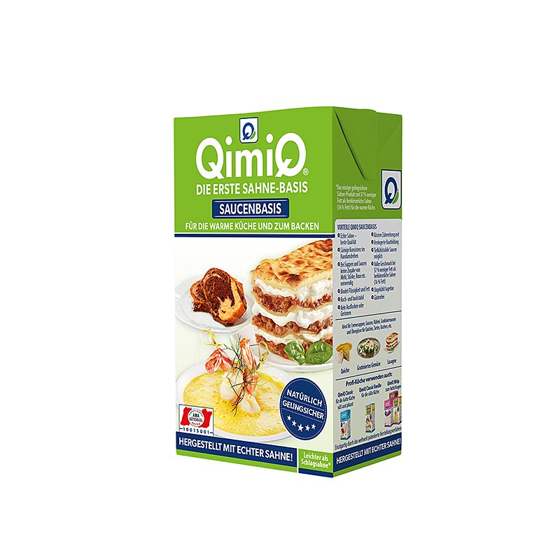 QimiQ Saucenbasis Natur, für sämige Suppen & Saucen, 15% Fett - 250 g - Tetra