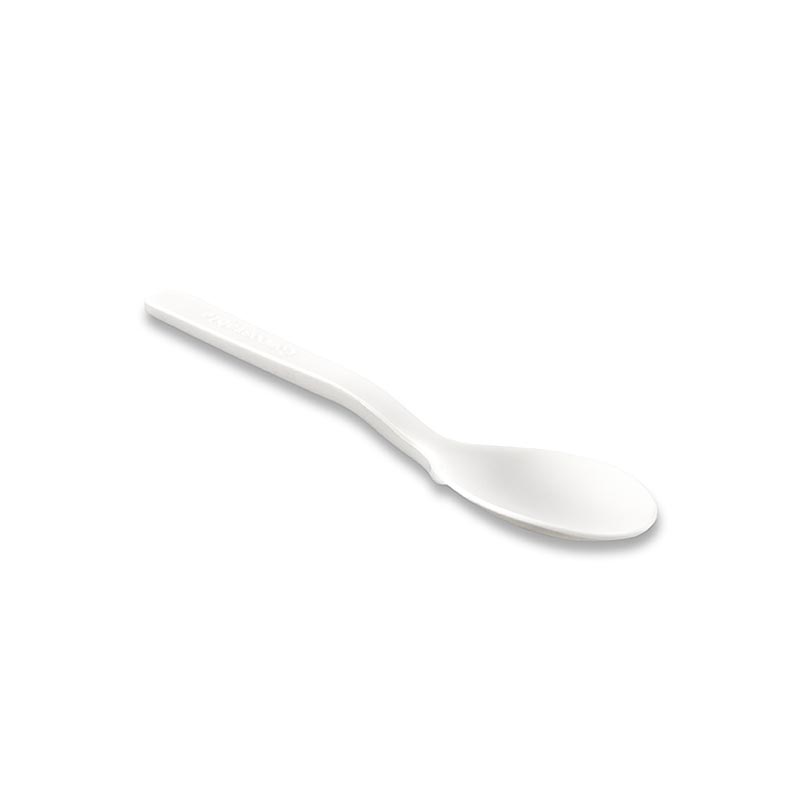 Naturesse Einweg Kaffeelöffel, weiß, aus CPLA, 10 cm - 100 St - Packung Naturesse Einweg Kaffeelöffel, weiß, aus CPLA, 10 cm - 100 St - Packung