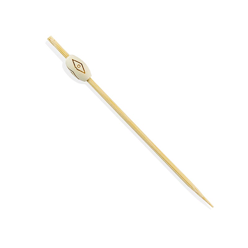 Bamboo skewers Mali, with bright decorative stone, 12 cm - 40 hours - bag Bamboo skewers Mali, with bright decorative stone, 12 cm - 40 hours - bag