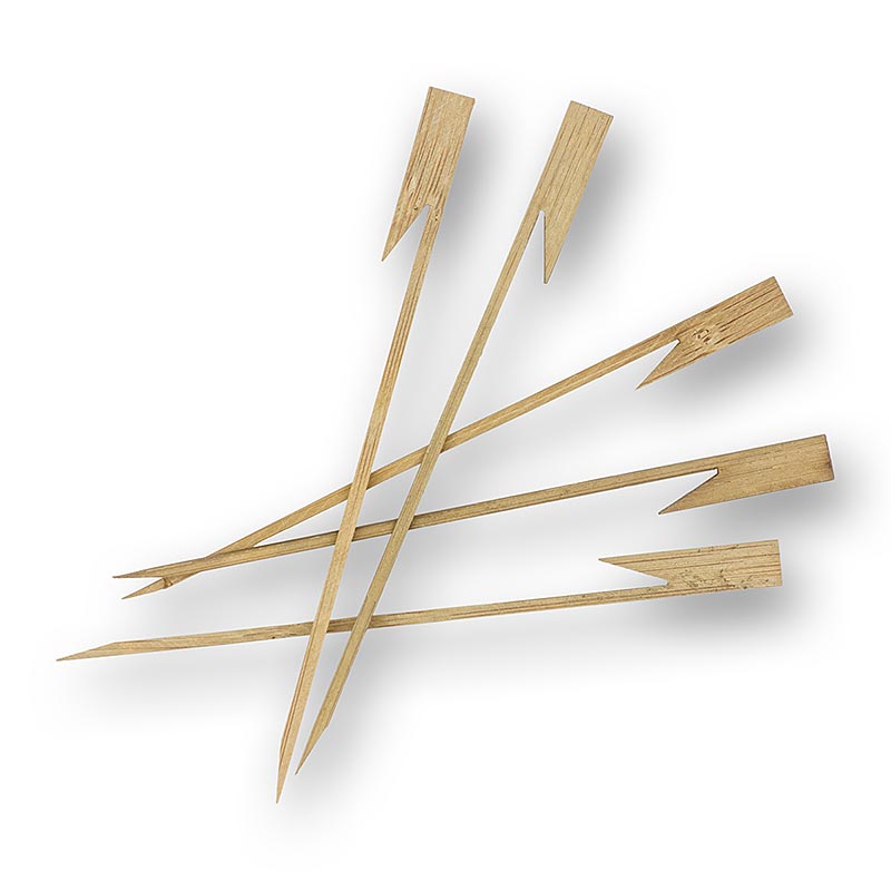 Holz-Spieße, Harpune XL, 12 cm, 100% Chef - 100 St - Karton Holz-Spieße, Harpune XL, 12 cm, 100% Chef - 100 St - Karton