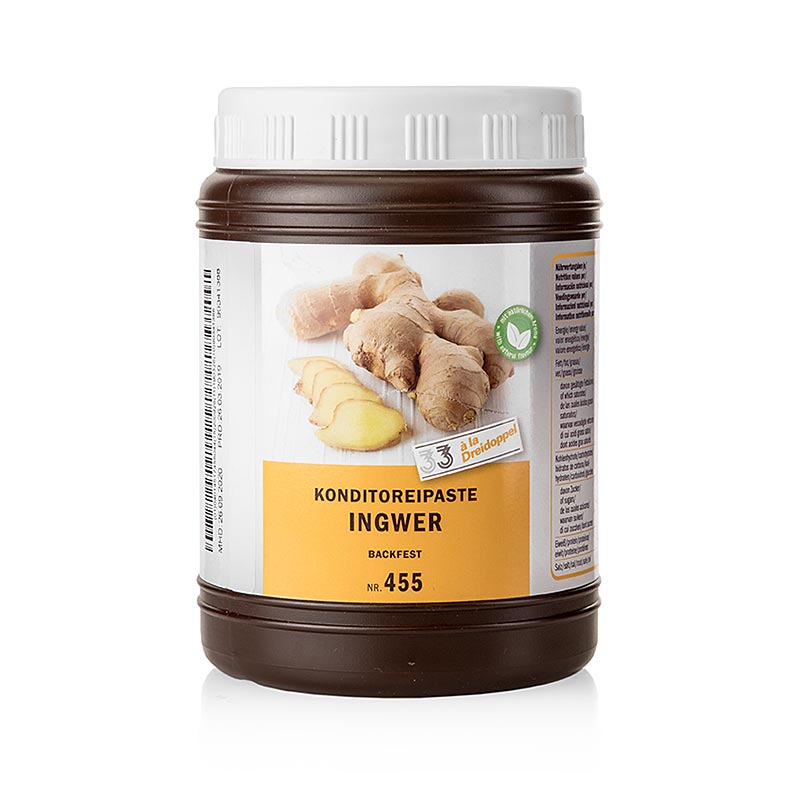 Ginger paste, three-double, No.455 - 1 kg - Pe-dose