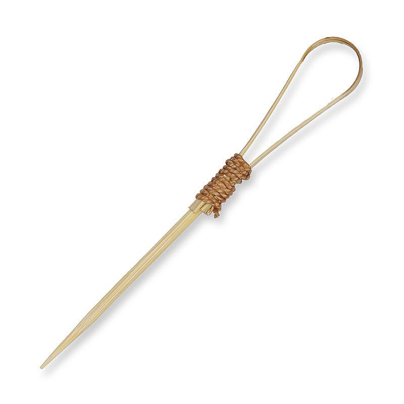 Brochettes en bois, lasso, boucle nouée, 7 cm - 100 heures - sac