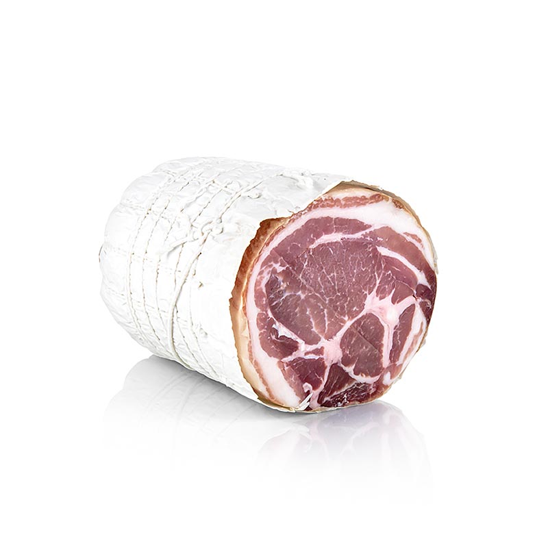 Pancetta, durchwachsener runder Speck, Italien - ca. 5 kg - - Pancetta, durchwachsener runder Speck, Italien - ca. 5 kg - -