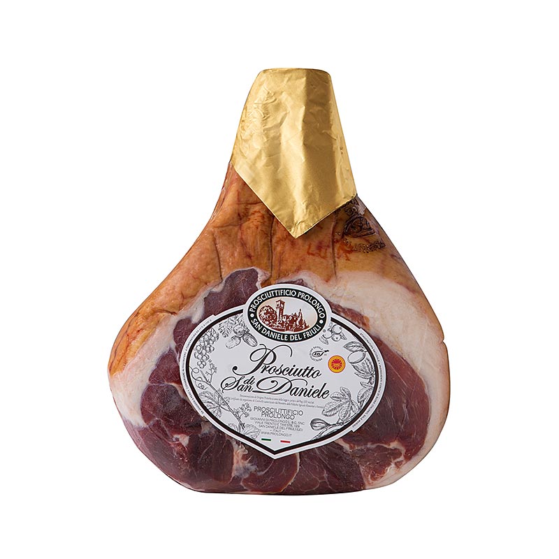 San Daniele ham DOP, whole ham without bones - about 8 kg - vacuum San Daniele ham DOP, whole ham without bones - about 8 kg - vacuum