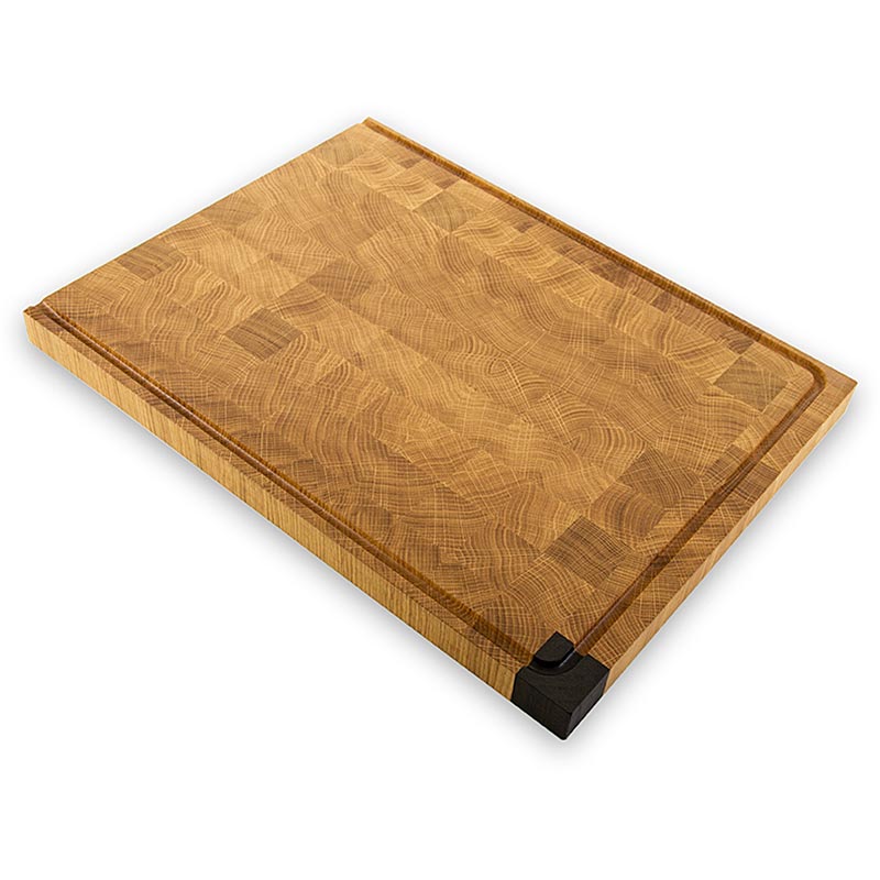 Maigo chopping board, with juice groove, 48 x 32 x 3 cm, oak and bog oak - 1 pc - loose Maigo chopping board, with juice groove, 48 x 32 x 3 cm, oak and bog oak - 1 pc - loose