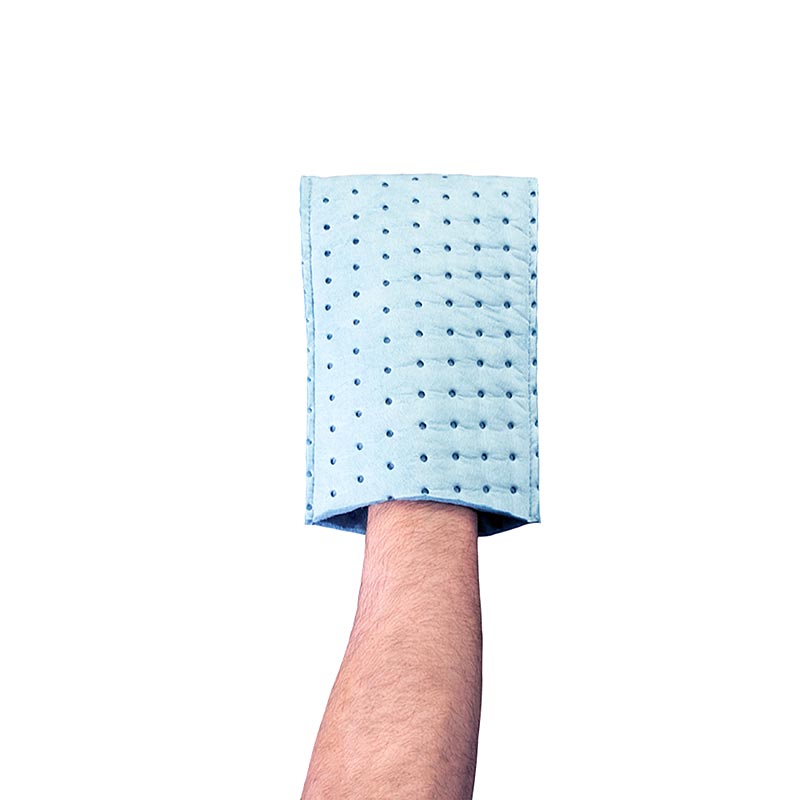 Turbo-Clean handschoen, blauwe veteter, olie-absorberende handschoen - 10 uur - film