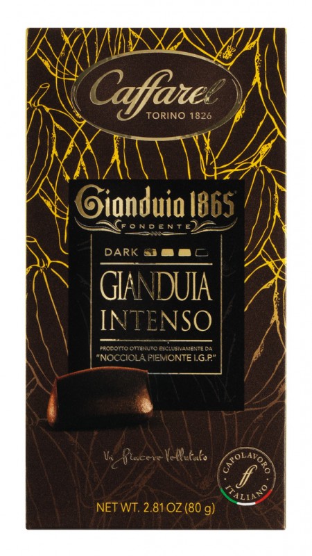 Tavolette al cioccolato fondente gianduia, Zartbitterschokolade mit Gianduia, Display, Caffarel - 8 x 80 g - Display Tavolette al cioccolato fondente gianduia, Zartbitterschokolade mit Gianduia, Display, Caffarel - 8 x 80 g - Display
