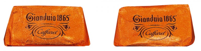 Hasselnød nougat-chokolade, mørk m. Orange, Gianduia Mørk orange, skærm, caffarel - 3 x 1000 g - udstilling