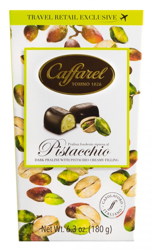Pistache Cornet Ballotin, chocolade met pistachenoten, pakje, caffarel - 180 g - pak