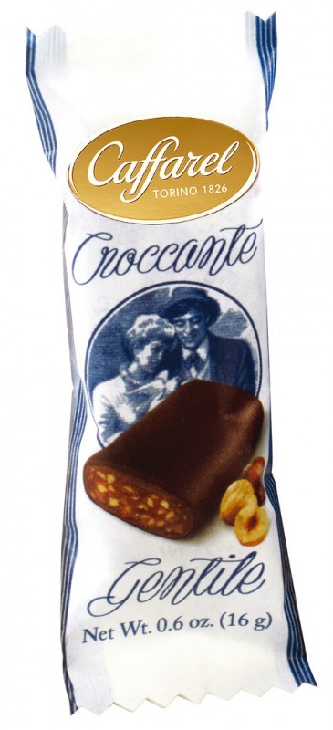 Croccante gentile, espositore, Zartibtter-Haselnuss-Krokantriegel, Display, Caffarel - 24 x 16 g - Display