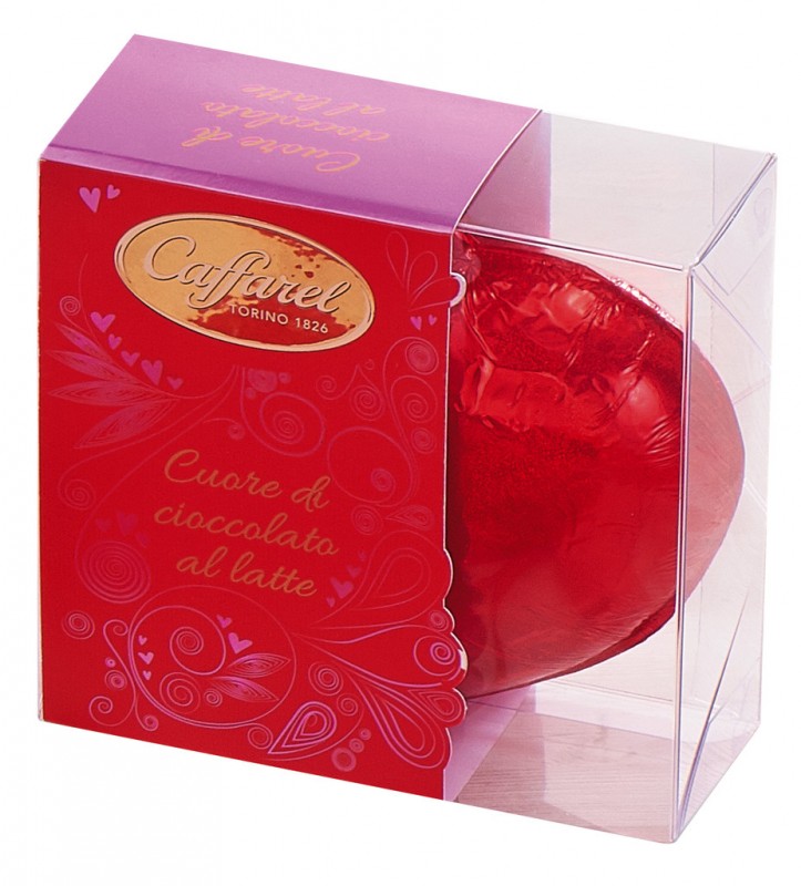 Vollmilchschokoladenherz, Maxi Heart, Caffarel - 210 g - Stück Vollmilchschokoladenherz, Maxi Heart, Caffarel - 210 g - Stück
