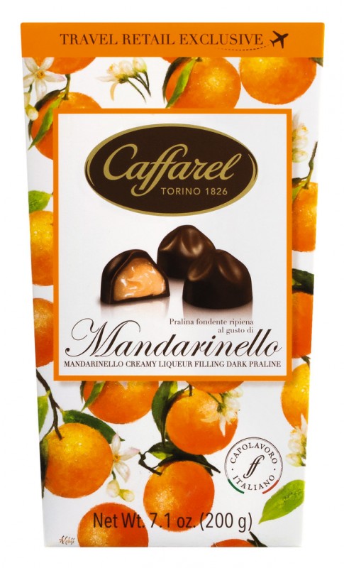 Mandarinello Cornet Ballotin, Mandarinello Pralinen, Packung, Caffarel - 200 g - Packung Mandarinello Cornet Ballotin, Mandarinello Pralinen, Packung, Caffarel - 200 g - Packung
