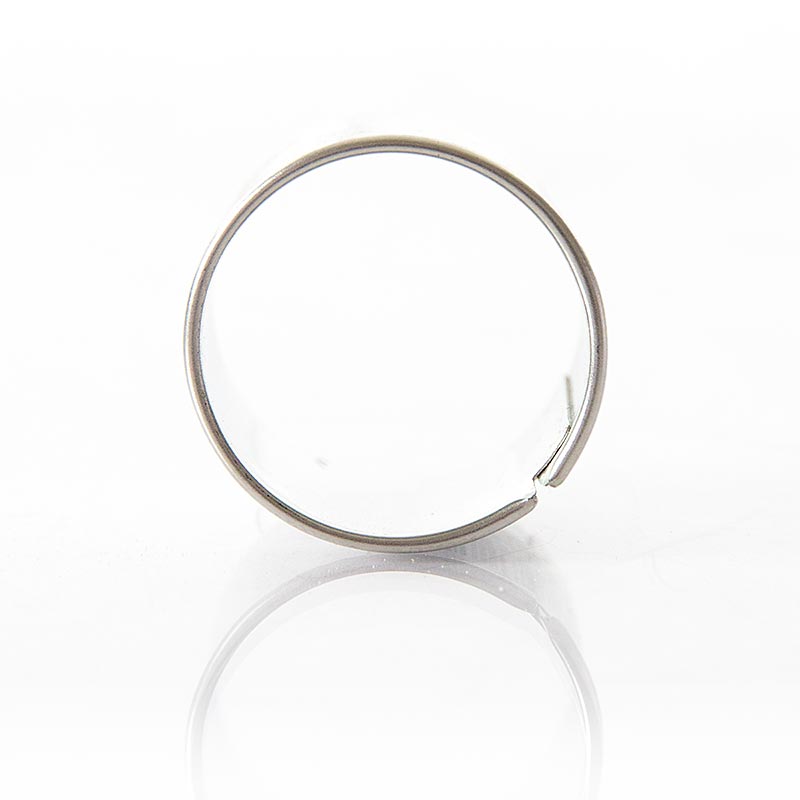 Rustfrit stål ring cookie cutter, glat, Ø 3 cm, 2,5 cm høj, 0,3 mm tyk - 1 styk - LÃ¸st