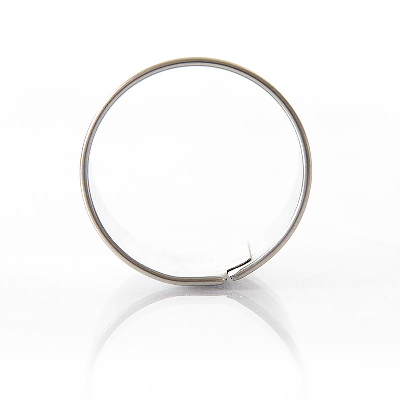 Ringkakeskærer i rustfrit stål, glat, Ø 4 cm, 2,5 cm høj, 0,3 mm tyk - 1 St - Løst Ringkakeskærer i rustfrit stål, glat, Ø 4 cm, 2,5 cm høj, 0,3 mm tyk - 1 St - Løst