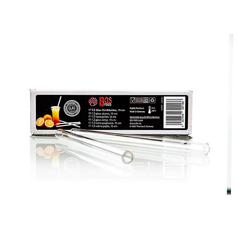 Pipette en verre avec tétine, environ 2 ml, 15 cm, 1 pc, carton