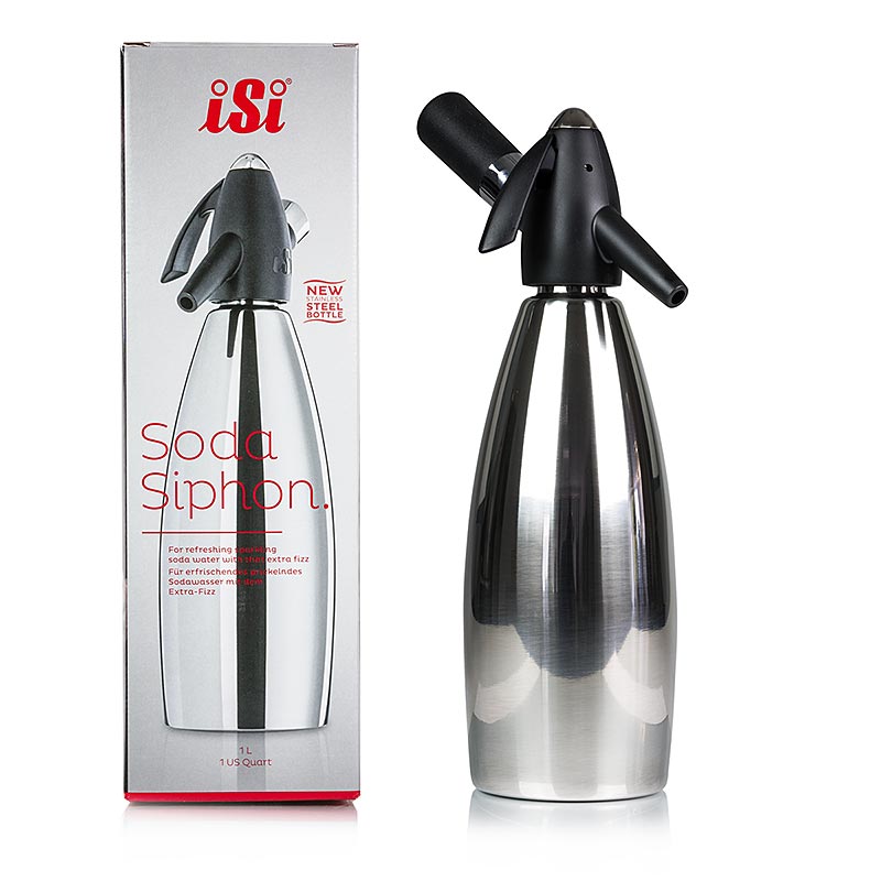 iSi Soda Siphon Stainless Steel 1 l - Crema