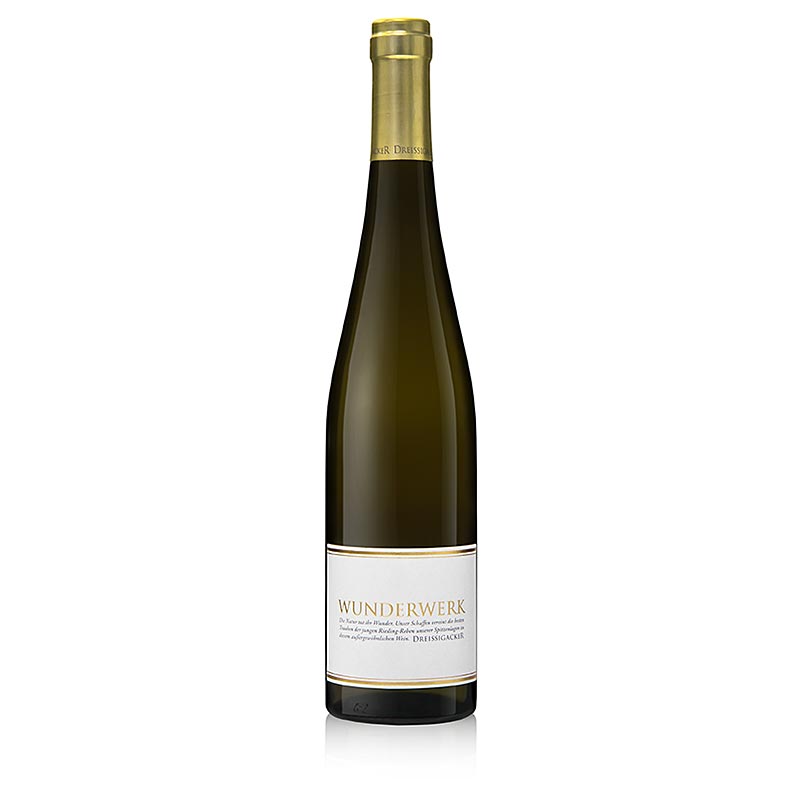 2015er Wunderwerk, Riesling, trocken, 13,5% vol., Dreissigacker, BIO - 750 ml - Flasche 2015er Wunderwerk, Riesling, trocken, 13,5% vol., Dreissigacker, BIO - 750 ml - Flasche