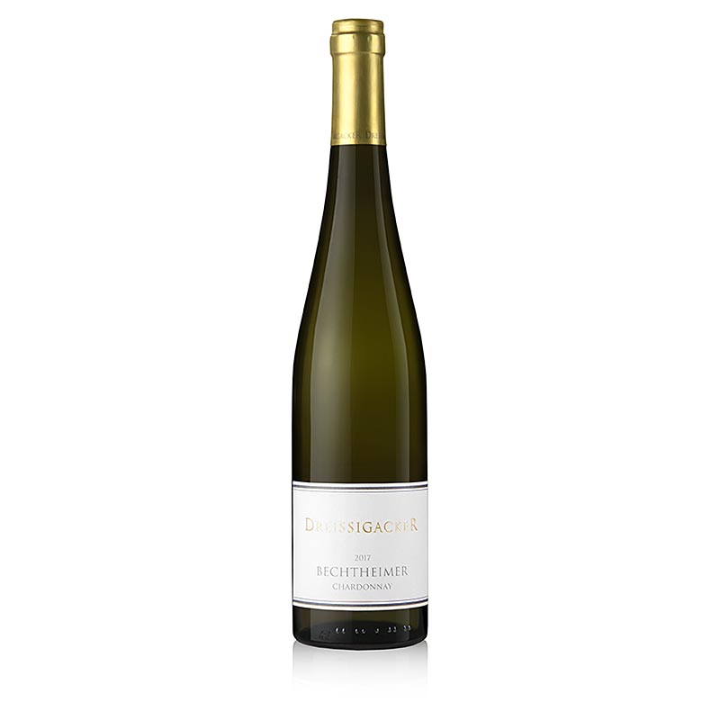 2017er Bechtheimer Chardonnay, trocken, 13% vol., Dreissigacker, BIO - 750 ml - Flasche 2017er Bechtheimer Chardonnay, trocken, 13% vol., Dreissigacker, BIO - 750 ml - Flasche