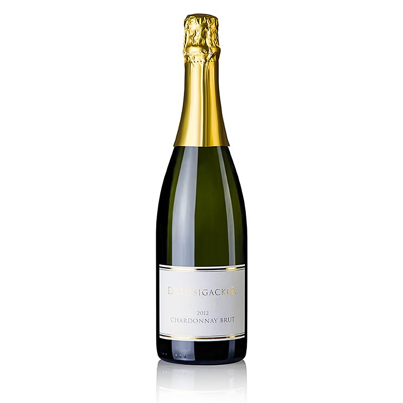 2014er Chardonnay Sekt, brut, Flaschengärung, 13% vol., Dreissigacker - 750 ml - Flasche 2014er Chardonnay Sekt, brut, Flaschengärung, 13% vol., Dreissigacker - 750 ml - Flasche