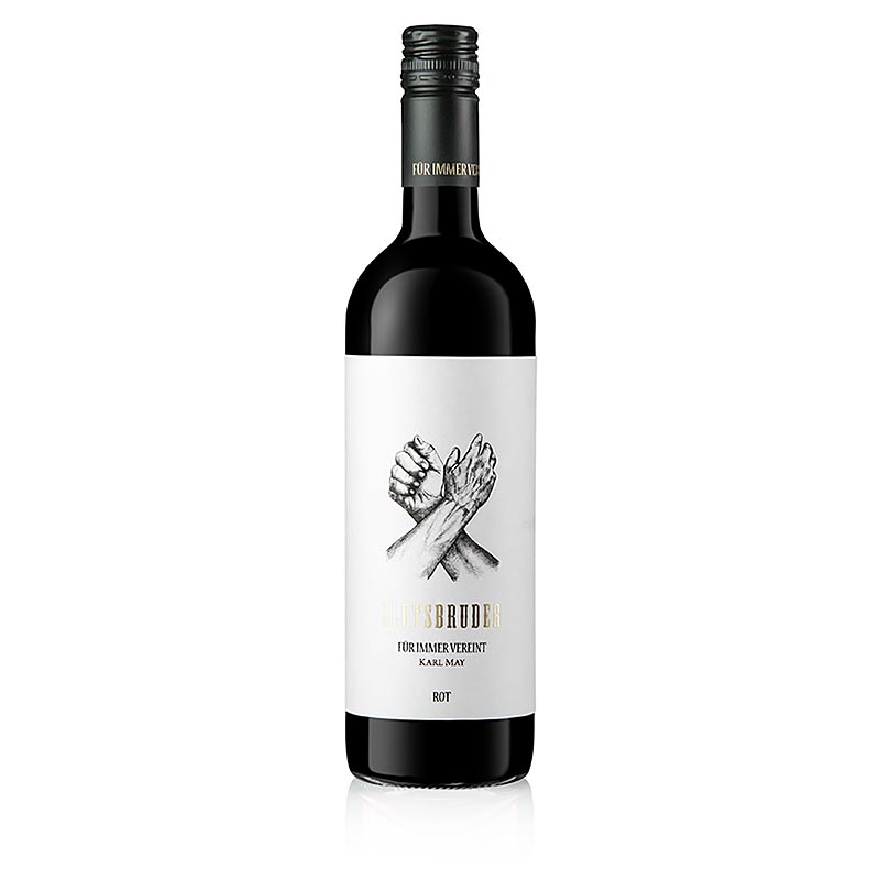 2016er Blutsbruder, Cuvee, trocken, 13,5% vol., Karl May, BIO - 750 ml - Flasche 2016er Blutsbruder, Cuvee, trocken, 13,5% vol., Karl May, BIO - 750 ml - Flasche