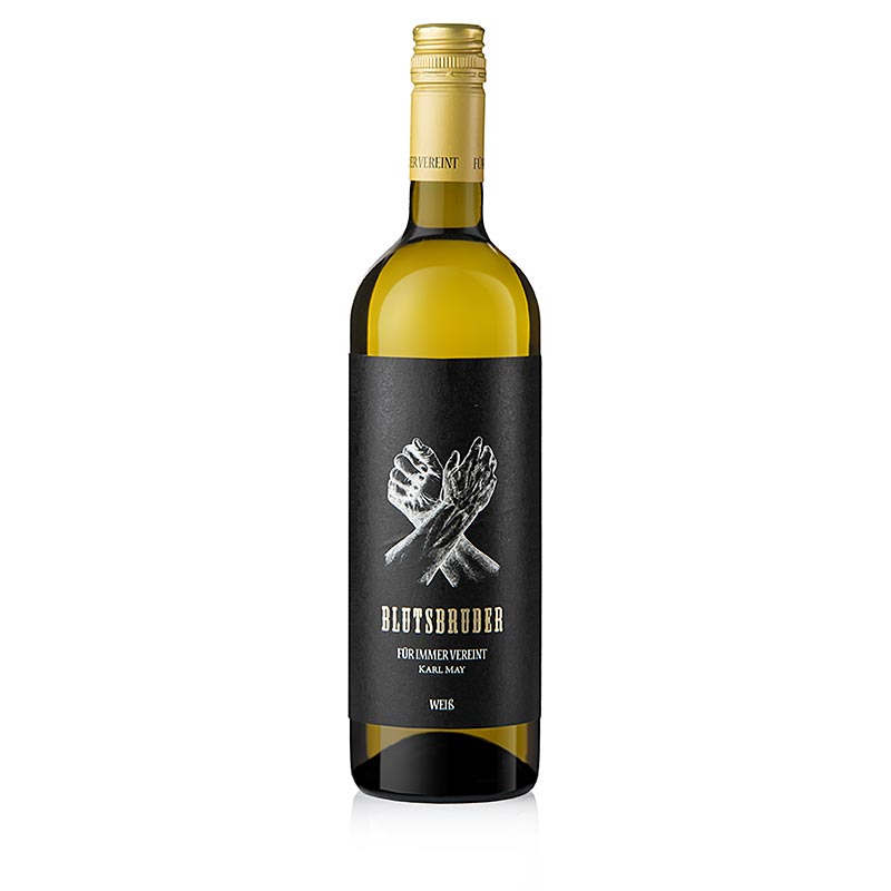 Karl May 2018 Blutsbruder trocken Weißweincuvee Rheinhessen 0,75l BIO - 750 ml - Flasche Karl May 2018 Blutsbruder trocken Weißweincuvee Rheinhessen 0,75l BIO - 750 ml - Flasche