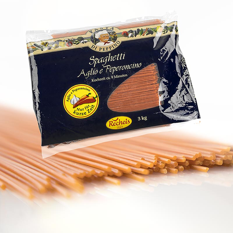 Pasta di Peppino - Spaghetti, Aglio e Peperoncino - 3 kg - Beutel