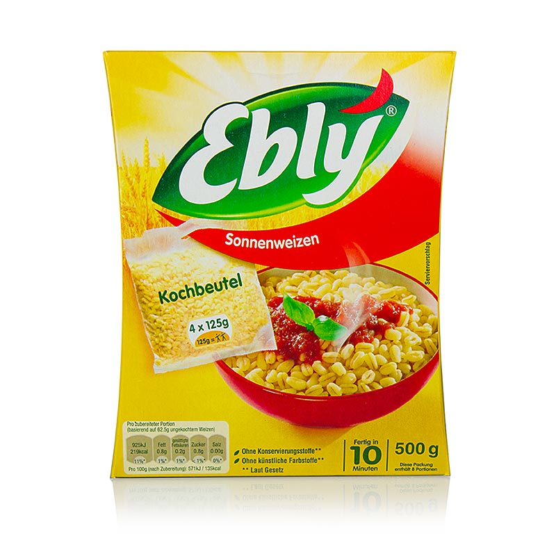 Ebly - vorgekochter Weichweizen (Zartweizen) - 500 g - Beutel Ebly - vorgekochter Weichweizen (Zartweizen) - 500 g - Beutel