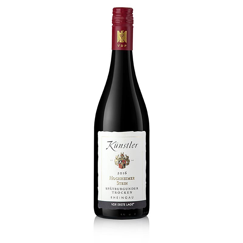 2016er Hochheimer Stein Spätburgunder 1. Lage, trocken, 13,5% vol., Künstler - 750 ml - Flasche 2016er Hochheimer Stein Spätburgunder 1. Lage, trocken, 13,5% vol., Künstler - 750 ml - Flasche