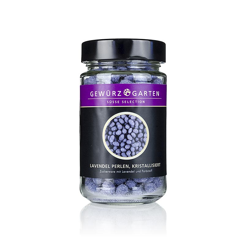 Gewürzgarten Lavendel Perlen, kristallisiert - 150 g - Glas