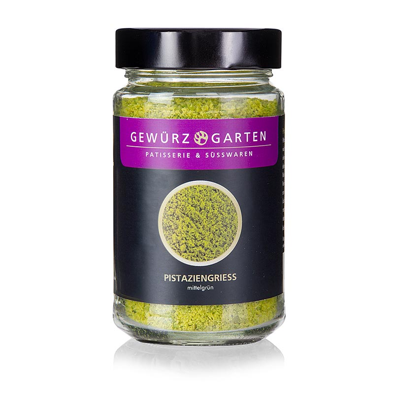 Spice Garden pistacie semulje, medium grøn - 100 g - glas