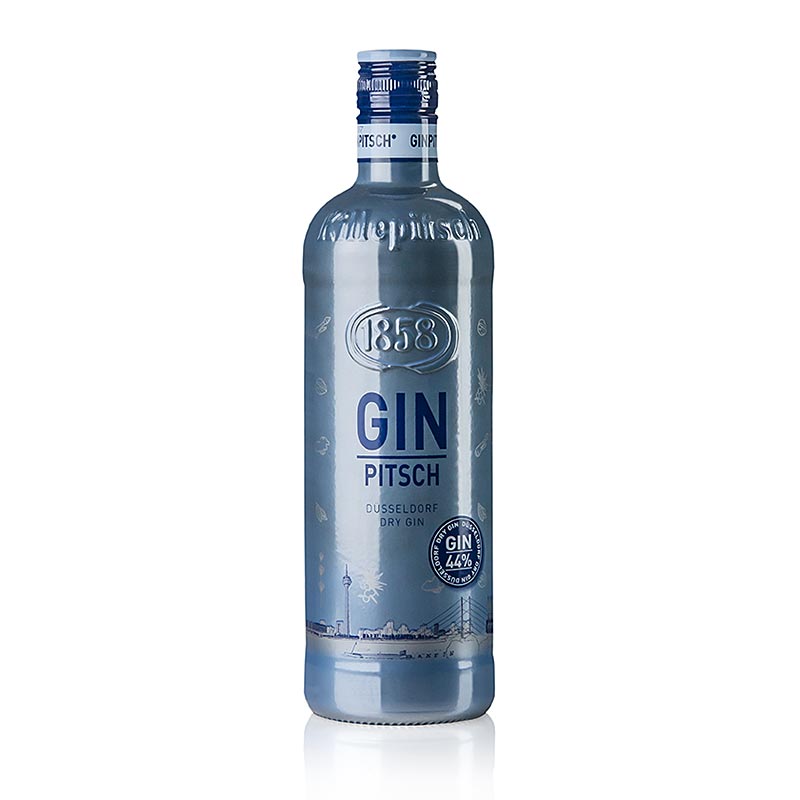 Pitsch Düsseldorf Dry Gin, 44% vol., Likörfabrik Peter Busch - 700 ml - Flasche