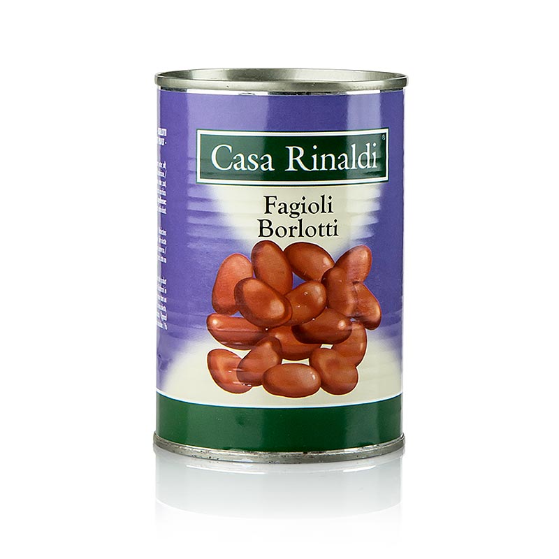 Borlotti Bohnen - Fagioli Borlotti, gegart - 400 g - Dose