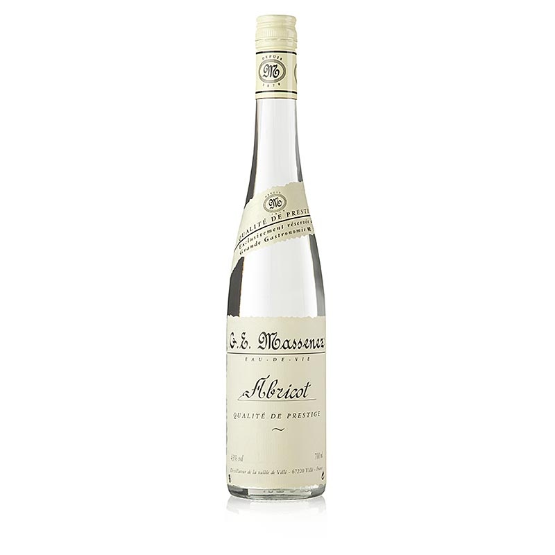 Massenez Eau-de-Vie Abricot Prestige, abrikoos, 43% vol., Elzas - 700 ml - fles