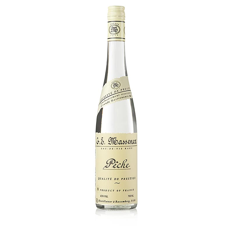 Massenez Eau-de-Vie Peche Prestige, Peach, 43% vol., Elzas - 700 ml - fles